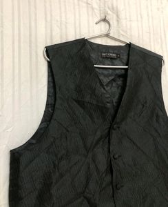 Umo Lorenzo Black Waistcoat