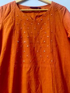 Elegant orange Kurta