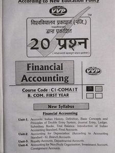 Financial Accounting - B.Com 1st Year