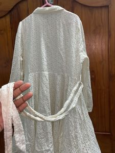 Very Pretty Cut Out White Dress