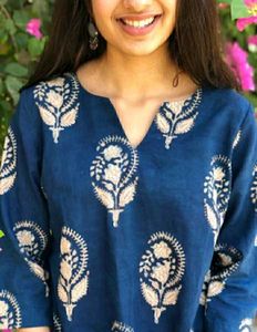 Navy Blue Top