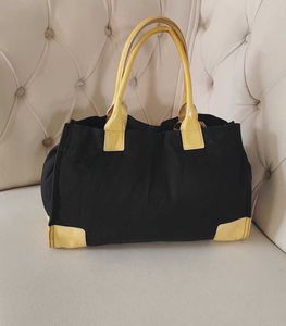 TORY BURCH Black Denim Tote