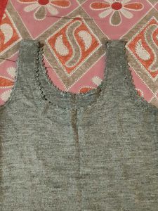 Gray Tank Top warm inner