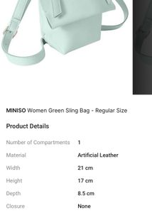 Miniso Black Sling Bag