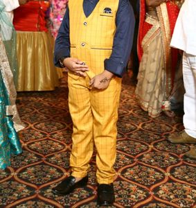 🇳🇿💫🔥Boys&#39; Yellow Checkered Outfit