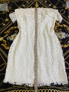 Lace Off-Shoulder Dress Bust 32(stretchy)