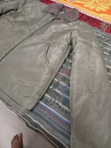 Khaki Puffer Jacket