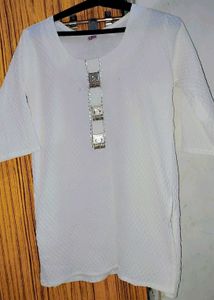 White Cotton Kurta