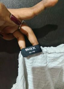 White peplum top with waist snatch