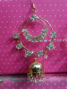Golden Jhumka Earrings
