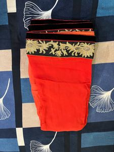 Beautiful Full Heavy Orange Saree🧡🧡🧡
