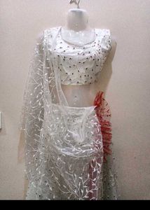 White Embroidered Lehenga Choli 🍷
