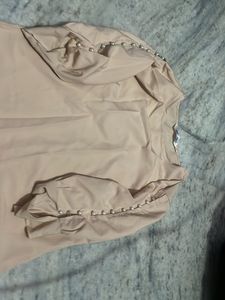Elegant Pearl Sleeve Blouse
