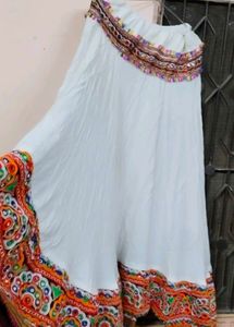 Embroidered Off-Shoulder Top