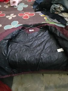 Burgundy Puffer Jacket