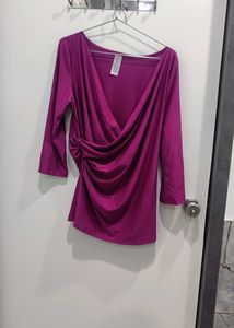 Purple Wrap Top 💜