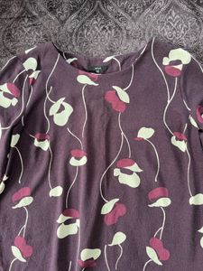 Boxy Top, Burgundy Color, Good On Skin