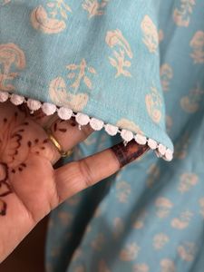 Elegant Blue Printed Kurta