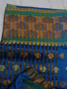 Blue Saree With Blouse