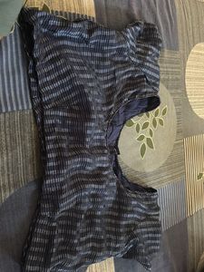 Floral Striped Saree