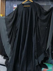Dubai Stylish Burqa Three Lare Sleeves