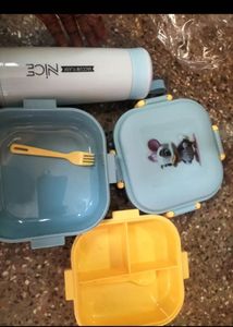 Cute Kids Lunch Box & Thermos Set