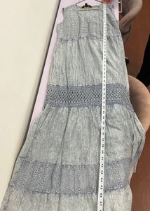 Zink London Denim Blue Maxi