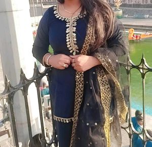 Elegant Black shrara Suit