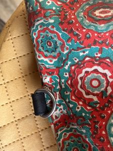 ETHNIC ORANGE TOTE BAG