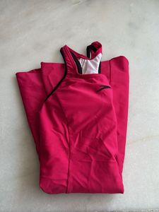 Speedo Racerback Swim Dress With Boyleg