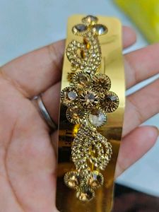 Golden Stone Hair Clip