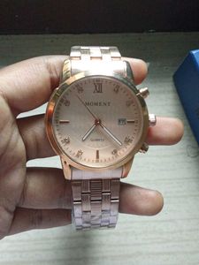 Rose Gold Watch with Stones And A Silver One