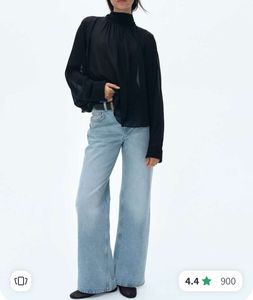 H&amp;M Blue Wide Leg Jeans
