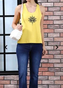 Full length midwash flared jeans