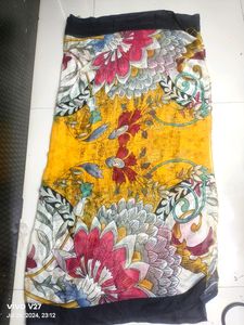Silk Blend Flower Print Dupatta 06