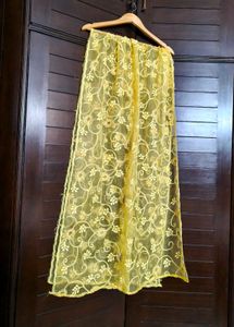 Women Yellow Motif Embellished Kurta Set