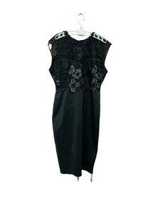 Vintage Imported Elegant Black Dress