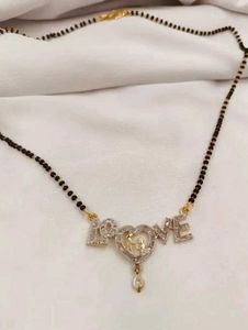 American Diamond Mangalsutra Necklace With Chain