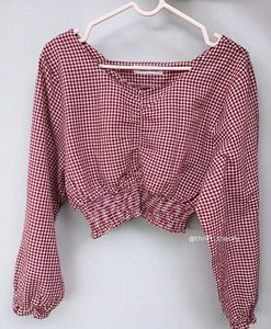 Gingham Crop Top