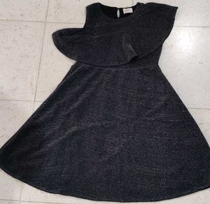 Black Shimmer Party Dress