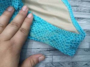Blue free Size Look 💚