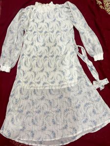 Floral Print High Neck Top