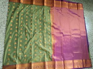 New Semi Silk Saree In Unique Color Combination