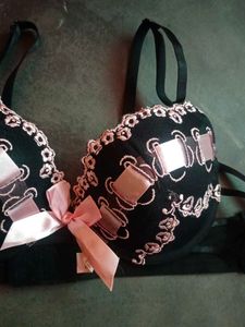 Cute Sexy Black &amp; Pink Lingerie Set