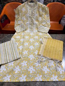 Beautiful Mal Cotton Suit Available In 3 Colour