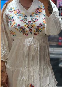 Boho Embroidered Dress