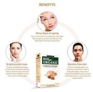 Indus Valley Bio Organic Sandalwood Face Pack