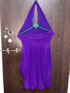 Sexy Purple Halter Dress