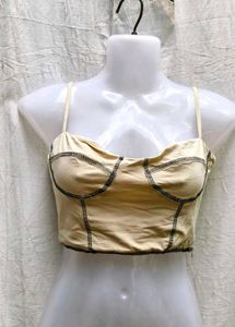 I. SEXY NUDE CORSET TOP