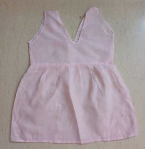New Pink Baby Chikan work Chemise
